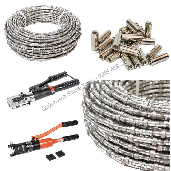 Dây cắt đá tự xâu hạt dùng cho đá marble - Ảnh 5